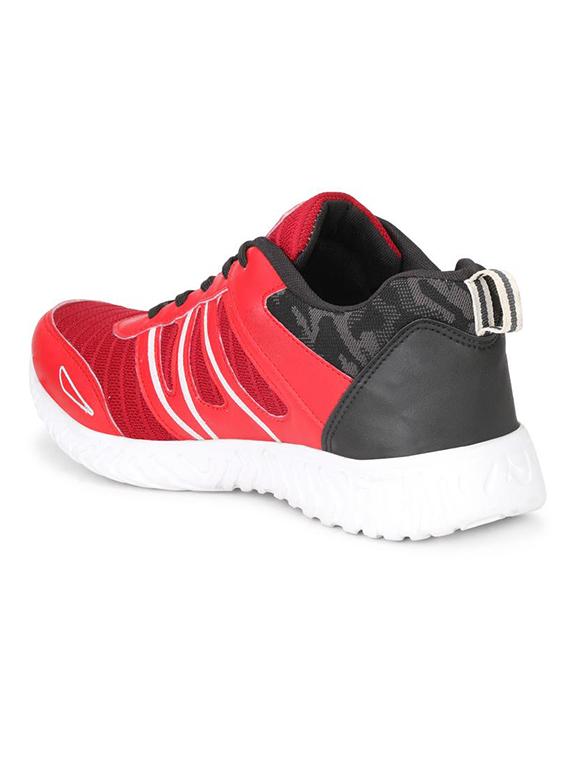koxko red fabric lace up sport shoes - 16524385 - Zoom Image - 3