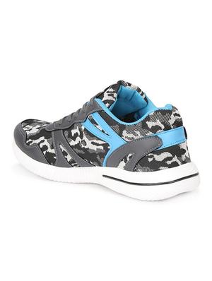 koxko grey fabric lace up sport shoes - 16524394 - Standard Image - 3