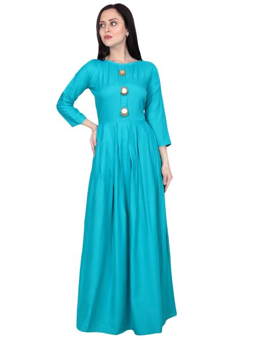 boat neck embellished gown dress - 16524602 - Very Small Image - 1