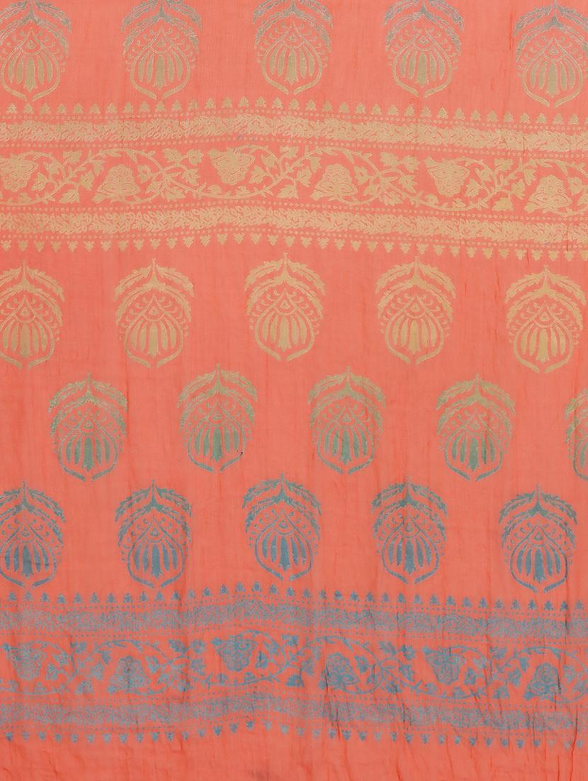 ethnic printed saree with blouse - 16524733 - Zoom Image - 3