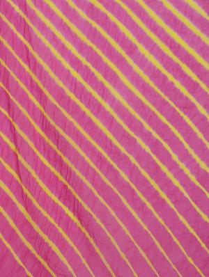 leheriya print saree with blouse - 16524735 - Standard Image - 3