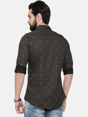 black printed casual shirt - 16525622 - Standard Image - 3