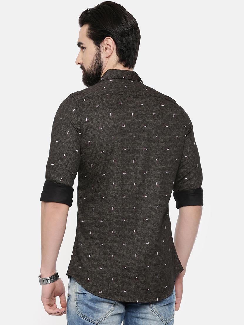 black printed casual shirt - 16525622 - Zoom Image - 3
