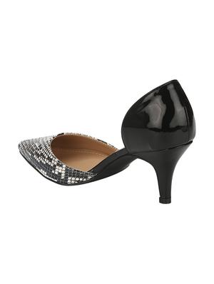 black slip on sandals - 16525937 - Standard Image - 3