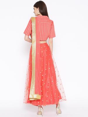 embellished flared lehenga - 16526090 - Standard Image - 3