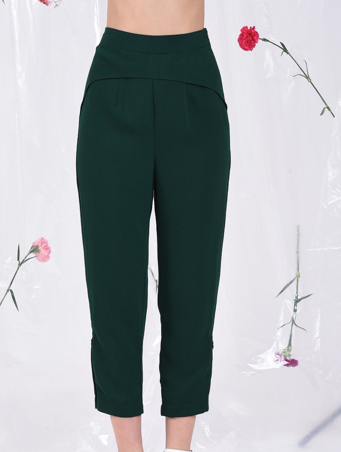 high rise solid trouser - 16526494 - Zoom Image - 3