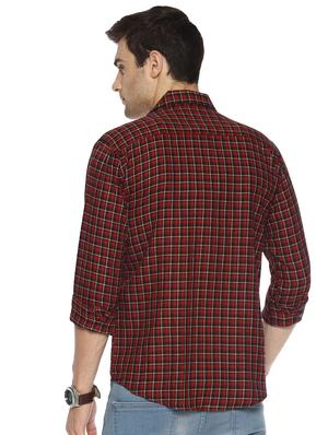 red checkered casual shirt - 16527479 - Standard Image - 3