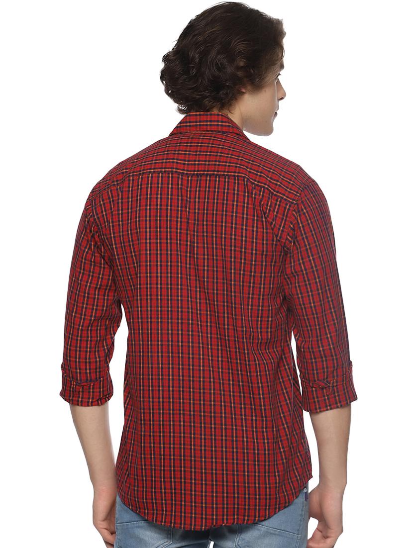 red checkered casual shirt - 16527514 - Zoom Image - 3