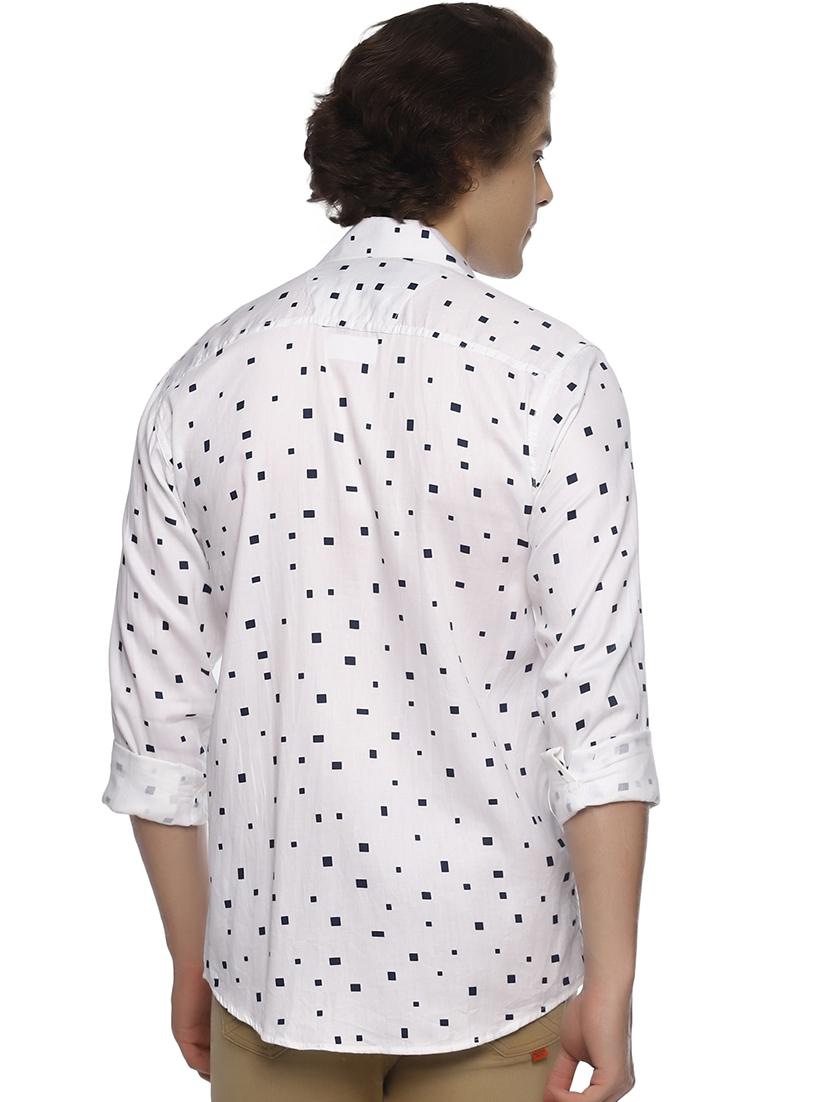 white printed casual shirt - 16527658 - Zoom Image - 3