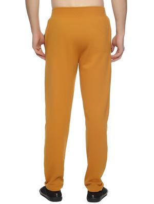 mustard solid full length track pant - 16527694 - Standard Image - 3