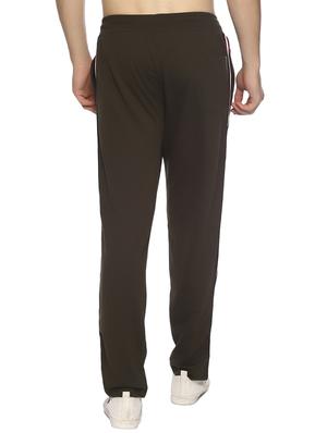 olive green side striped full length track pant - 16527699 - Standard Image - 3