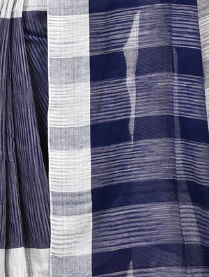 bordered tant saree - 16528258 - Standard Image - 3