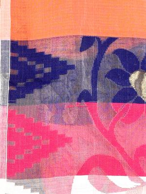 floral jamdani saree - 16528350 - Standard Image - 3