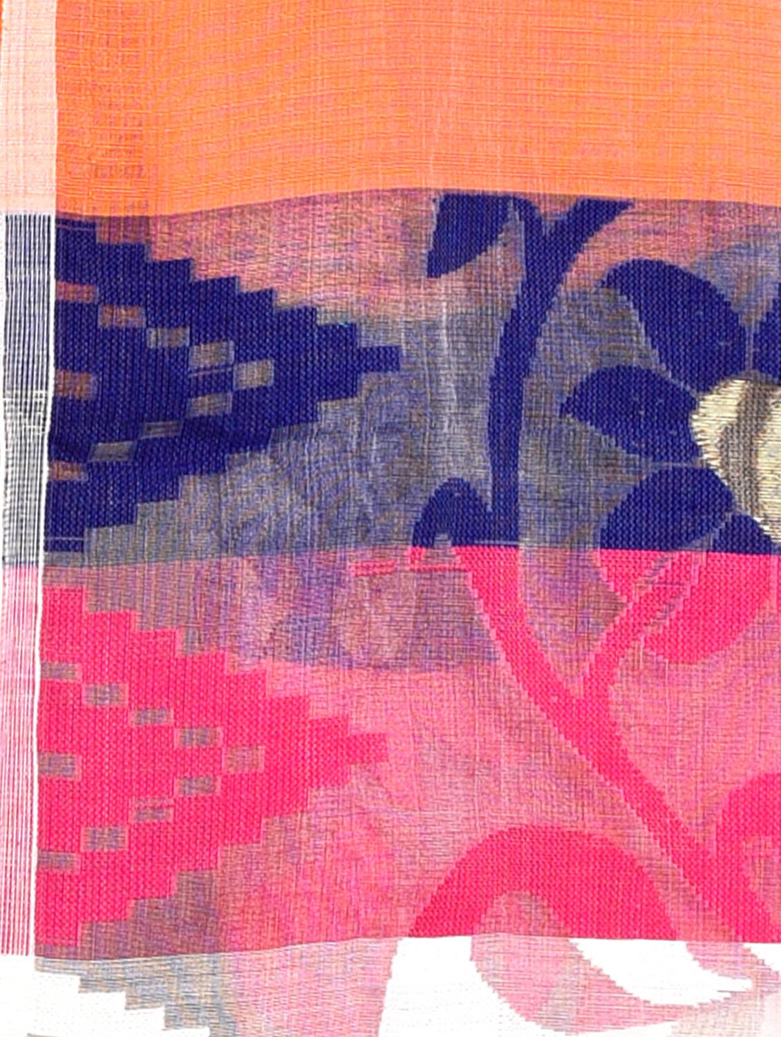 floral jamdani saree - 16528350 - Zoom Image - 3