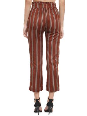 tie knot striped flat front trouser - 16528754 - Standard Image - 3