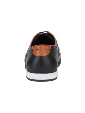 people black leatherette lace up shoes - 16529176 - Standard Image - 3