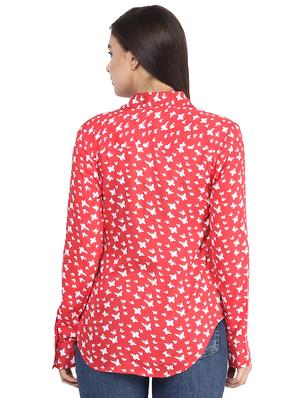 long sleeved butterfly print shirt - 16529829 - Standard Image - 3