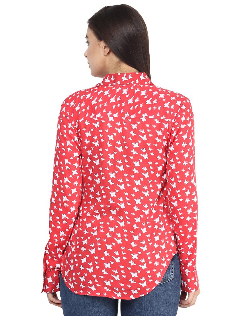 long sleeved butterfly print shirt - 16529829 - Zoom Image - 3