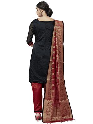 straight pant suits unstitched suit - 16530416 - Standard Image - 3