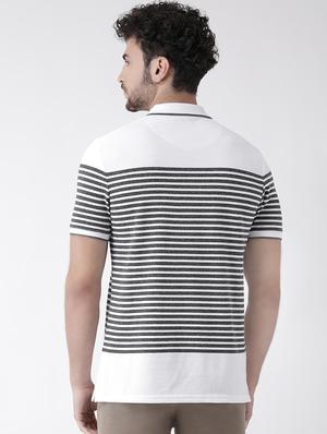 white striped polo t-shirt - 16530826 - Standard Image - 3