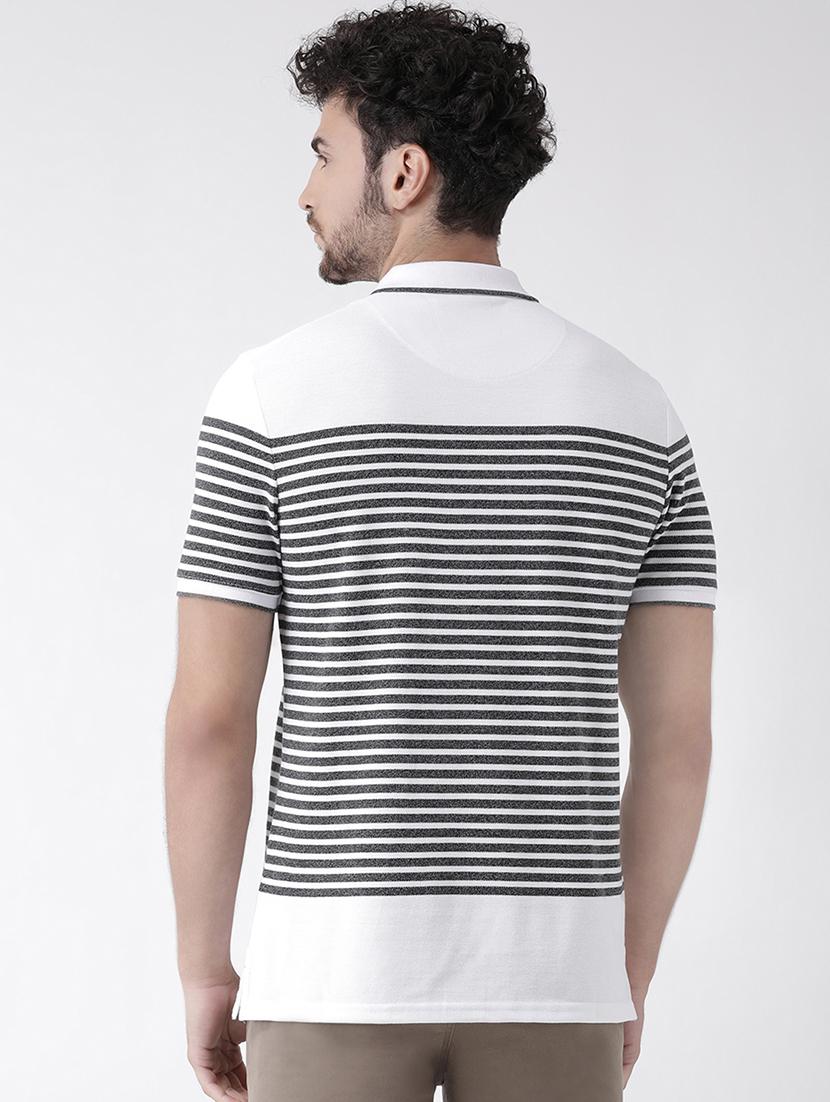 white striped polo t-shirt - 16530826 - Zoom Image - 3