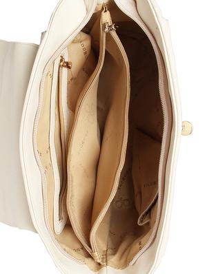 white leatherette (pu) regular satchel - 16531190 - Standard Image - 3
