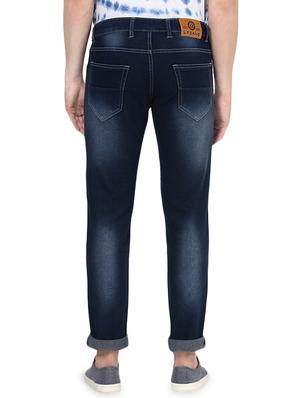 dark blue light washed biker denim jeans - 16531214 - Standard Image - 3