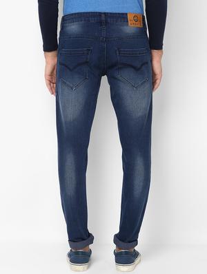 dark blue heavy washed denim jeans - 16531233 - Standard Image - 3