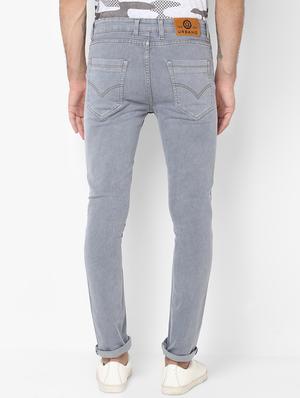 grey light washed denim jeans - 16531239 - Standard Image - 3