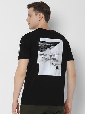 black typographic chest t-shirt - 16531275 - Standard Image - 3