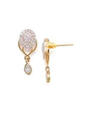 gold metal studs earring - 16532401 - Standard Image - 3