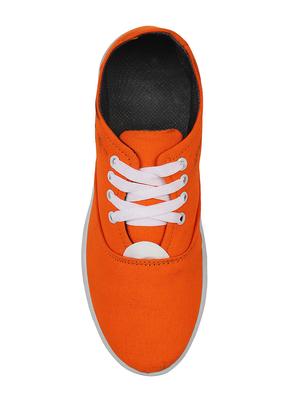 orange lace up sneakers - 16532486 - Standard Image - 3