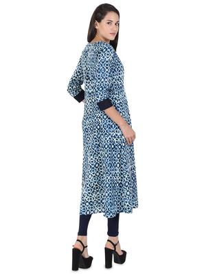 printed a-line kurta - 16532734 - Standard Image - 3