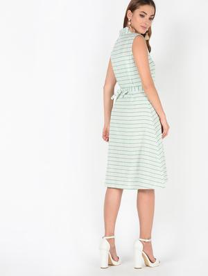 button up striped shirt dress - 16532743 - Standard Image - 3