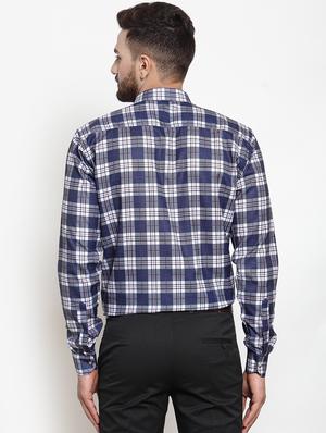 blue checkered casual shirt - 16533677 - Standard Image - 3