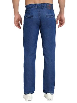 blue solid plain jeans - 16534007 - Standard Image - 3