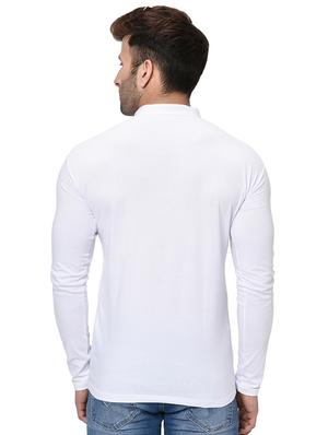 white solid t-shirt - 16534091 - Standard Image - 3