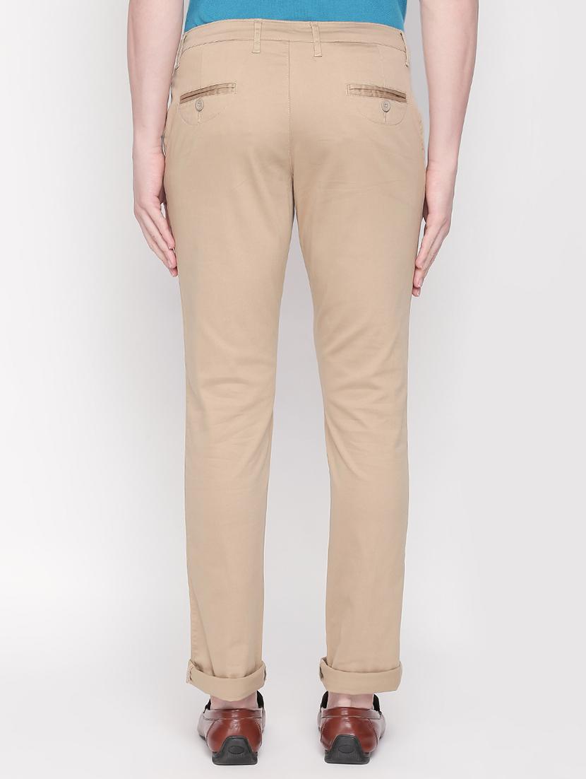 beige solid chinos - 16534737 - Zoom Image - 3