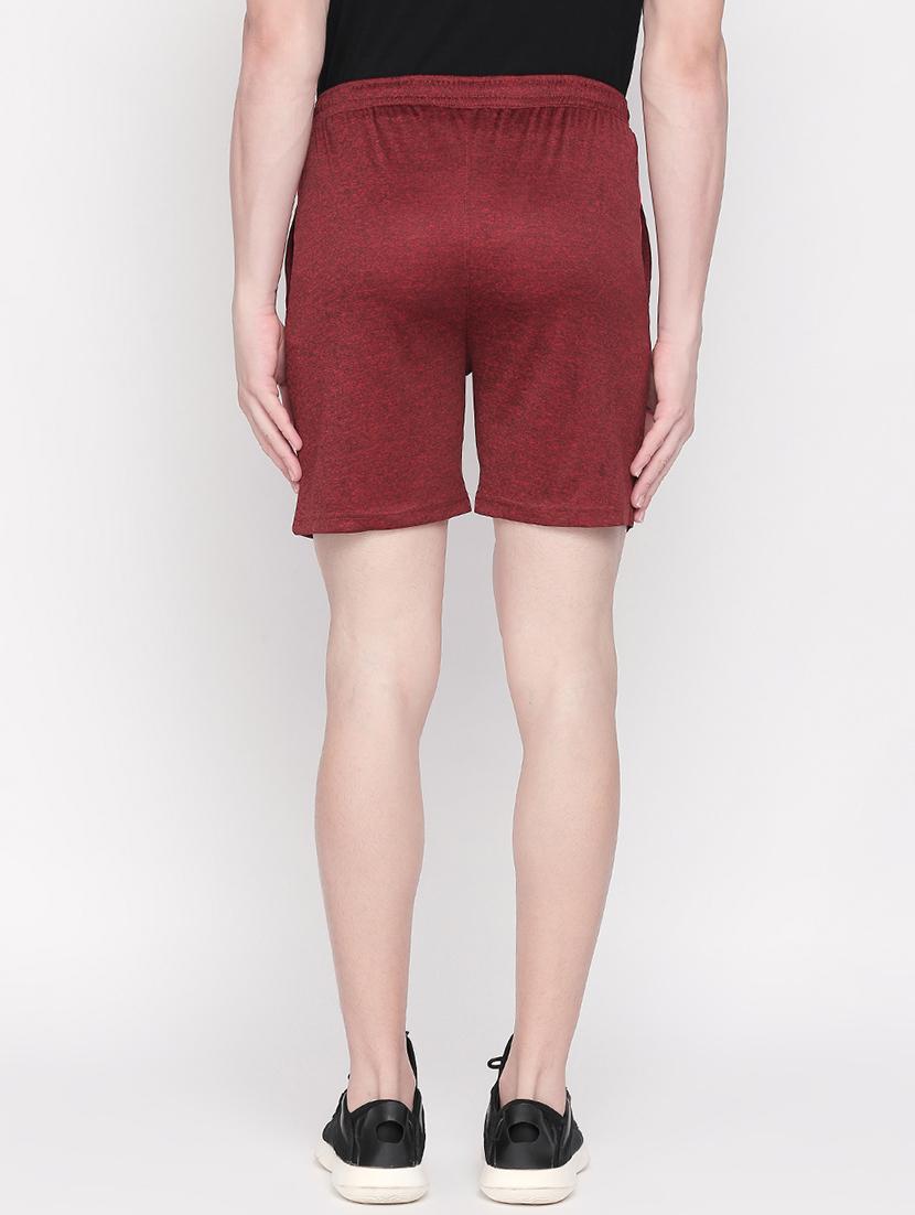 maroon solid shorts - 16534883 - Zoom Image - 3