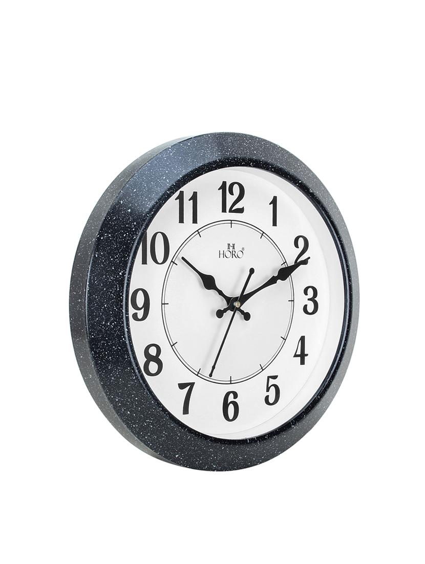 Plastic Black with White Dots Round Clock - 16535693 - Zoom Image - 3