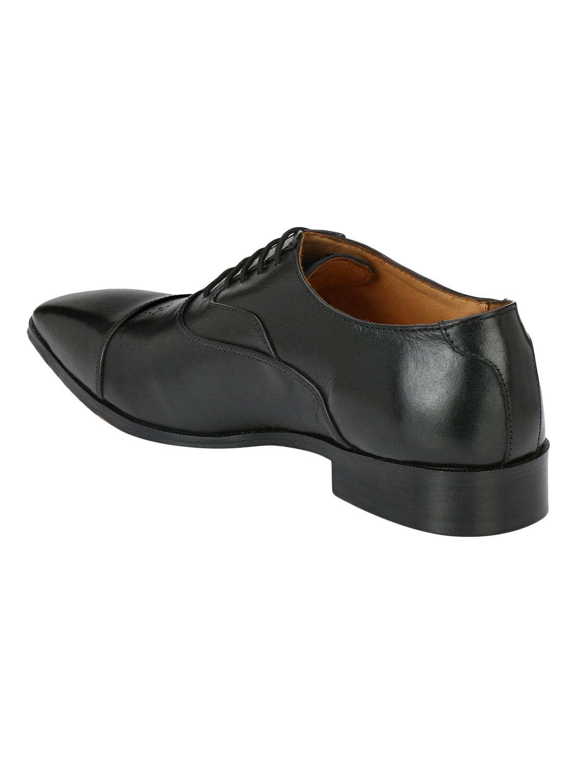 missali shoes black leather lace-up oxfords - 16535713 - Zoom Image - 3