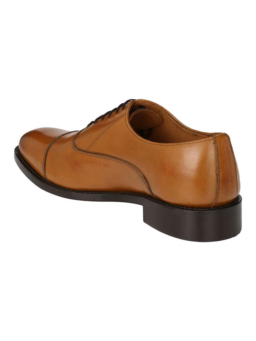 missali shoes tan leather lace-up oxfords - 16535732 - Zoom Image - 3