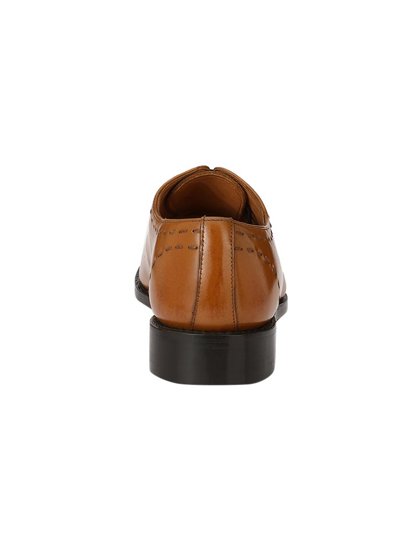 missali shoes tan leather lace-up oxfords - 16535773 - Zoom Image - 3