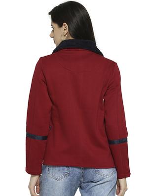 fur detail zipper windcheater jacket - 16535965 - Standard Image - 3