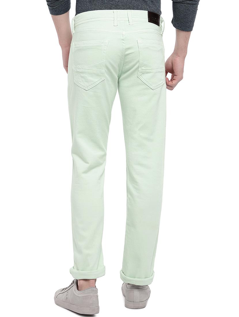 green plain denim jeans - 16536198 - Zoom Image - 3