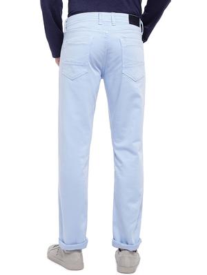 light blue plain denim jeans - 16536201 - Standard Image - 3