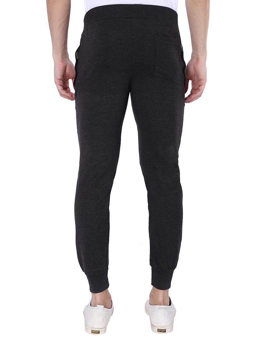 grey solid joggers - 16536396 - Zoom Image - 3