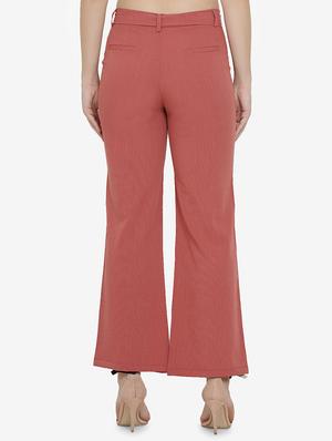 tie up waist solid wide leg trouser - 16536413 - Standard Image - 3