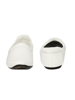 biggie white leatherette slipons - 16537332 - Standard Image - 3