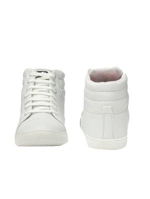 biggie white leatherette lace up sneakers - 16537336 - Standard Image - 3